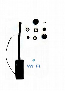 מצלמה אלחוטית WIFI זעירה עם עדשת חור סיכה - פינהול להתקנה עצמית מצלמה אלחוטית WIFI זעירה עם עדשת חור סיכה - פינהול להתקנה עצמית