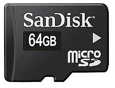 ����� ����� SD ���� 64GB