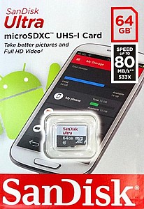 ����� ����� SD ���� 64GB